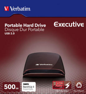 ������ ������� ������� ���� Verbatim Executive Red 2.5" USB 2.0 500 �� (47587) ���� 3