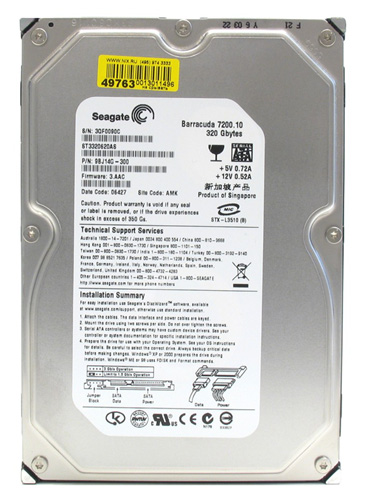 ������ ������� ���� Seagate ST3320620AS (ST3320620AS) ���� 2