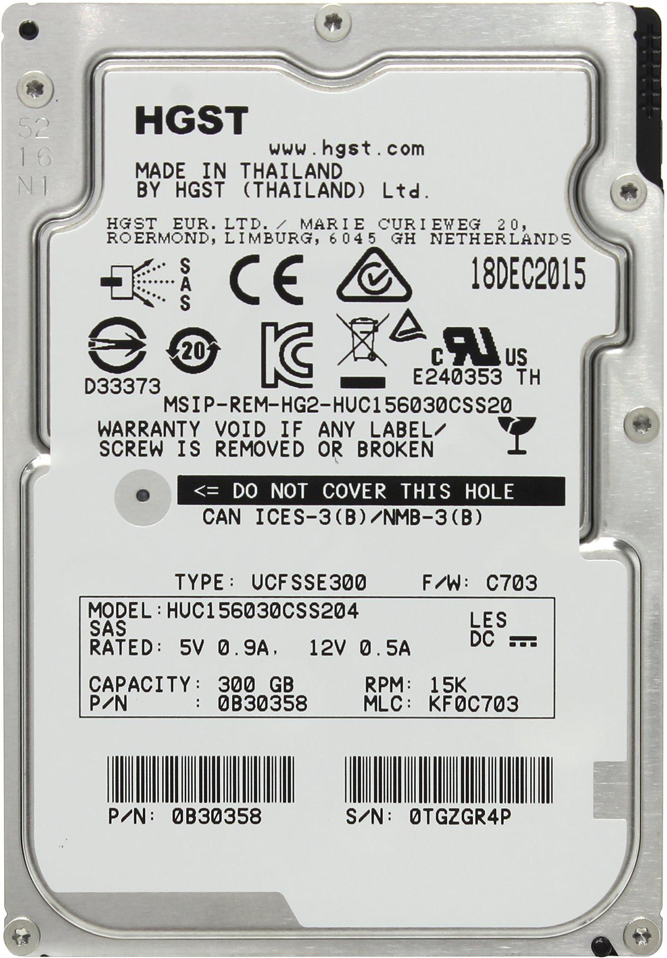 Жесткий диск Hitachi HUC156030CSS204 Жесткий диск Hitachi HUC156030CSS204