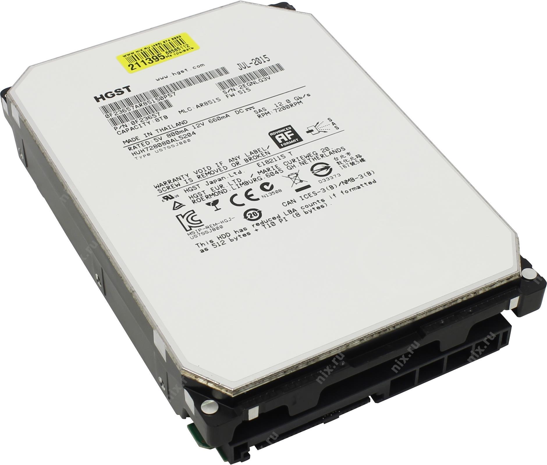 Жесткий диск Hitachi HUH728080AL5204 Жесткий диск Hitachi HUH728080AL5204