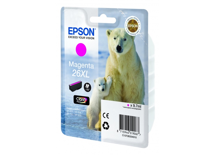 Струйный картридж Epson C13T26334012 пурпурный Струйный картридж Epson C13T26334012 пурпурный