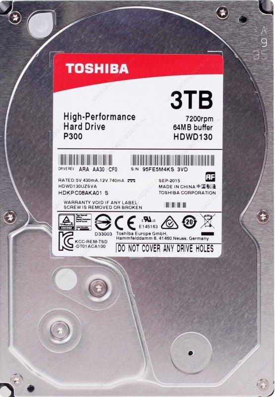 Жесткий диск Toshiba HDWD130UZSVA Жесткий диск Toshiba HDWD130UZSVA