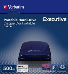 ������ ������� ������� ���� Verbatim Executive Blue 2.5" USB 2.0 500 �� (47588) ���� 2