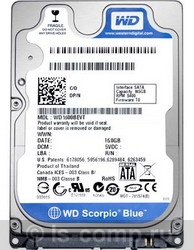 ������ ������� ���� Western Digital WD1600BPVT (WD1600BPVT) ���� 2